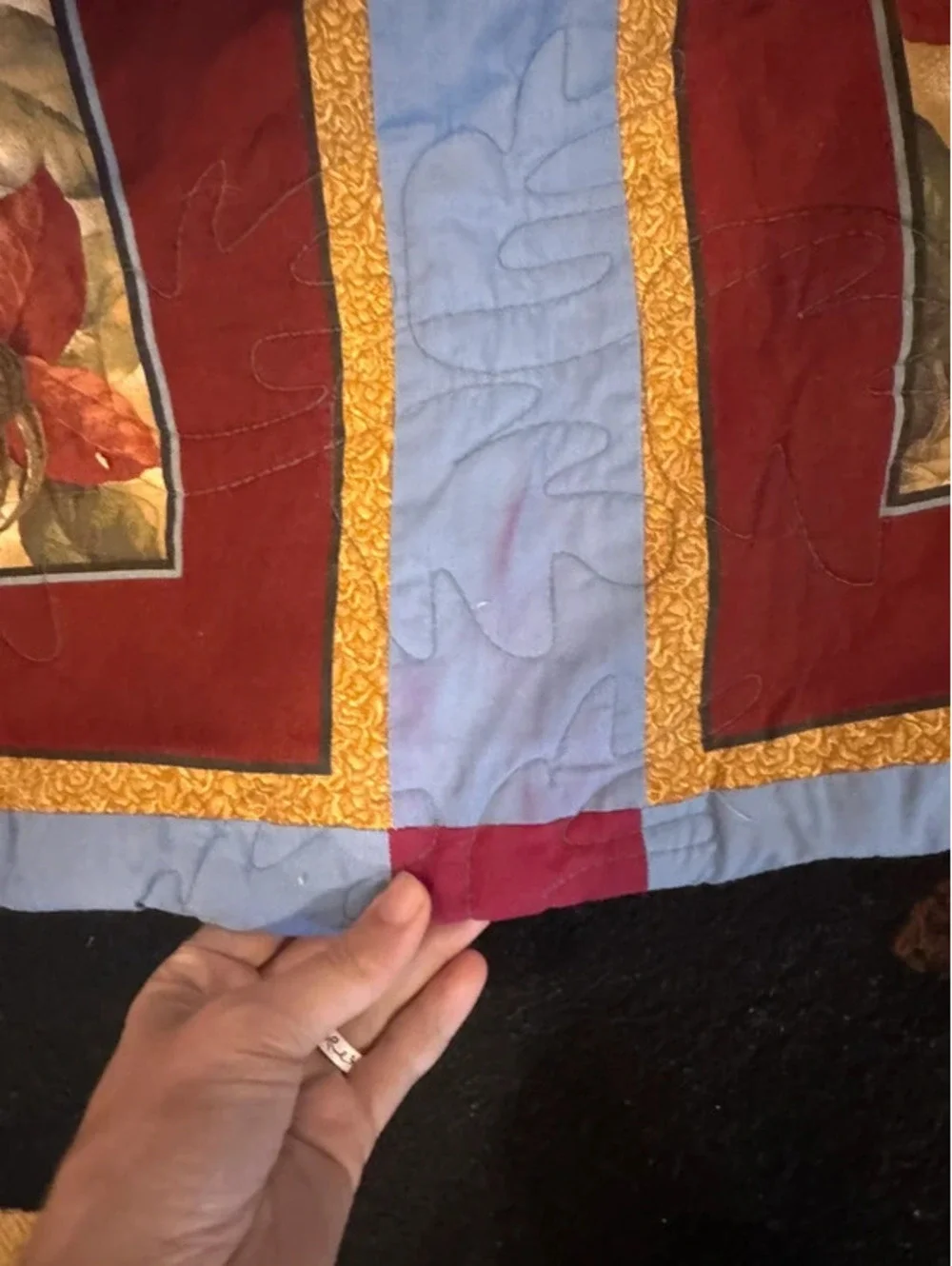 Hand made buck quilt